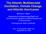 Mann, ME, Emanuel, KA, Atlantic Hurricane Trends linked to Climate