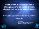 UNEP-UNECE cooperation in a changing world on water, climate