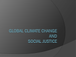 Global Climate Change and Social Justice