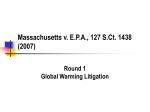 Massachusetts v. EPA, 127 S.Ct. 1438 (2007)