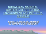 norwegian national conference of energy, environment