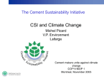 CSI and Climate Change
