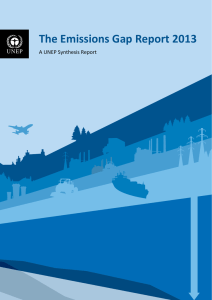 The Emissions Gap Report 2013 www.unep.org