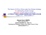 The future of CCS in China under the Chinese strategy - for