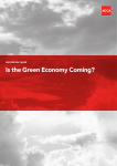 Is the Green economy Coming? dISCUSSIon pAper