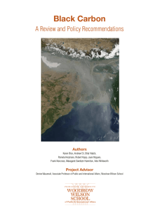 Black Carbon A Review and Policy Recommendations Authors