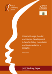 ALC Working Paper Climate Change, Gender and Human Development: