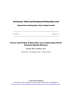 Environment, Politics and Development Working Paper Series