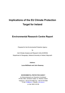 Implications of the EU Climate Protection Target for Ireland