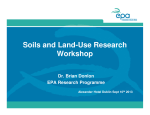 Soils and Land-Use Research Workshop Dr. Brian Donlon EPA Research Programme