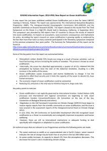 IEAGHG Information Paper; 2013-IP30; New Report on Ocean Acidification