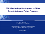 CCUS Technology Development in China: Current Status and Future Prospects