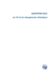 QUESTION 24/2: Les TIC et les changements climatiques