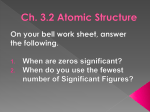 Ch. 3.2 Atomic Structure