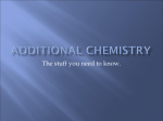 Additional Chemistry