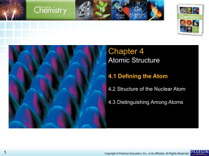 4.1 Defining the Atom