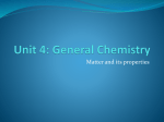 Unit 4: General Chemistry