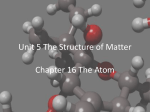 Unit 5 The Structure of Matter