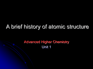 Electronic Structure and the Periodic Table