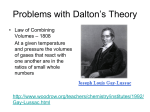 Problems with Dalton’s Theory