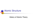 Atomic Structure History