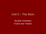 Unit 2 – The Atom