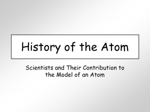 History of the Atom