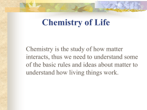 Chemistry of Life