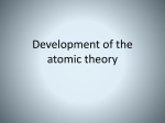 atomic theory powerpoint