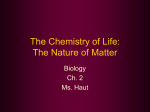 Ch. 2-1 Nature of Matter