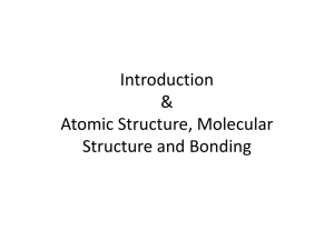 Atomic Structure, Molecular Structure & Bonding