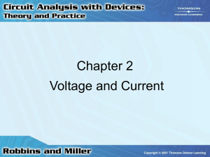 Chapter 2: Voltage and Current