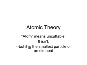 Atomic Theoryx
