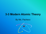 3-3 Modern Atomic Theory