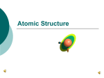 Chemistry Powerpoint #5 ATOMIC STRUCTURE THEORIES