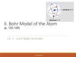 II. Bohr Model of the Atom