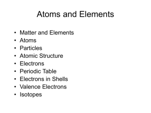 Atomic Structure and Function