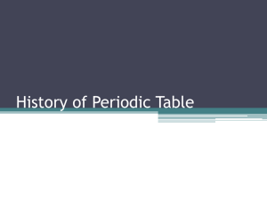 History of Periodic Table