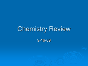 Chemistry Review