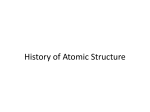 History of Atomic Structure