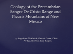 Geology of the Precambrian Sangre De Cristo Range of New Mexico