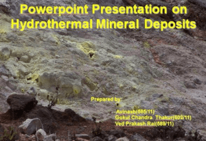 Hydrothermal Deposits