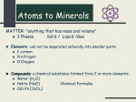 Minerals and Formation