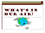 WHAT’S IN OUR AIR?
