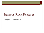 Igneous Rock Features - Choteau Schools-