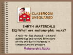 Metamorphic Rocks - Classroom Unsquared