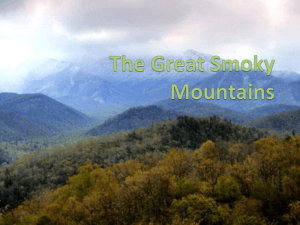 The Great Smoky Mountains - St.Mary's Parish Annapolis