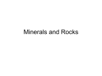 Minerals and Rocks - Pleasant Grove Middle School