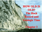 HOW OLD IS OLD? The Rock Record and Geologic Time Chapter 3