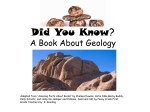 I Just Thought You`d Like to Know, A book about geology